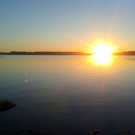 Sonnenuntergang bei Plön Osteopathie Schmidt